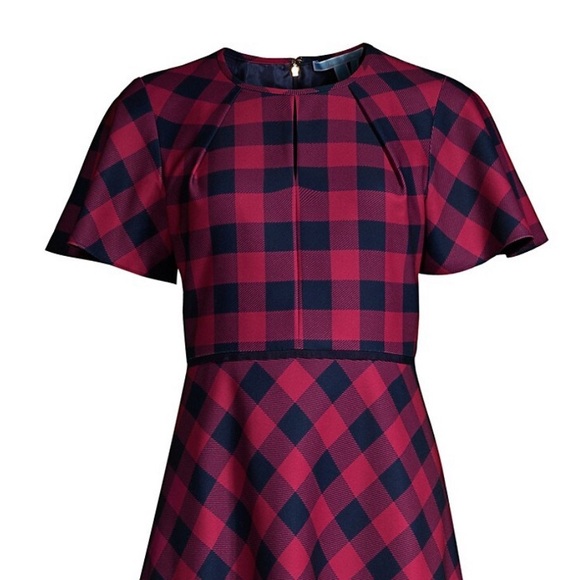 NWT • Draper James Buffalo Check Flutter Sleeve - Picture 3 of 6